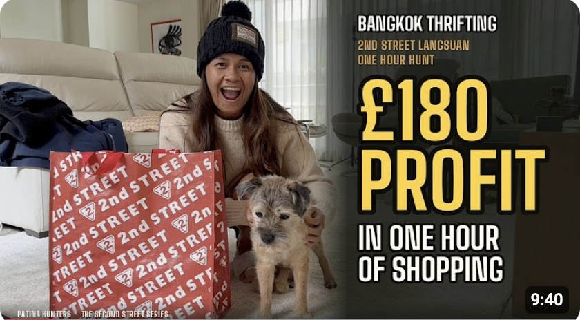 Patina Hunters video — £180 profit in one hour of shopping